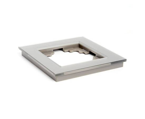 Рамка 1-постовая Stekker Катрин серебро GFR00-7001-03 39531, изображение 4