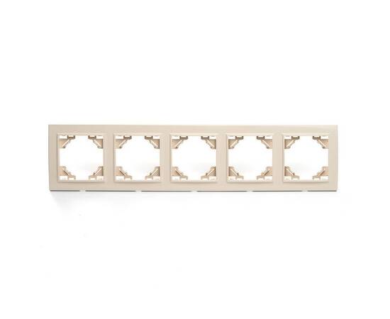 Рамка 5-постовая Stekker Эрна слоновая кость PFR00-9005-02 39621
