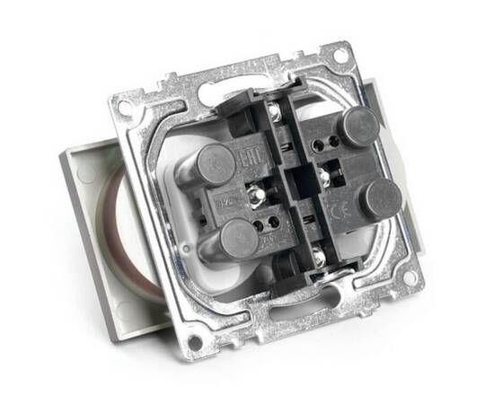 Розетка двухместная с защитной шторкой Stekker Катрин шоколад GLS10-7113-04 49026, изображение 5