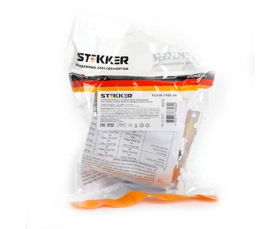 Переключатель 1-клавишный Stekker Катрин шоколад GLS10-7105-04 49018, изображение 2