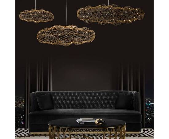 Подвесной светодиодный светильник Loft IT Cloud 10247/700 Gold, изображение 5