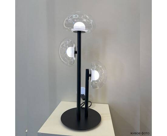 Настольная лампа Crystal Lux Bosque LG3 Black/Transparent, изображение 5