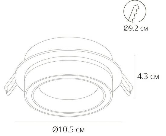 Встраиваемый светильник Arte Lamp Atik A4513PL-1WH, изображение 2