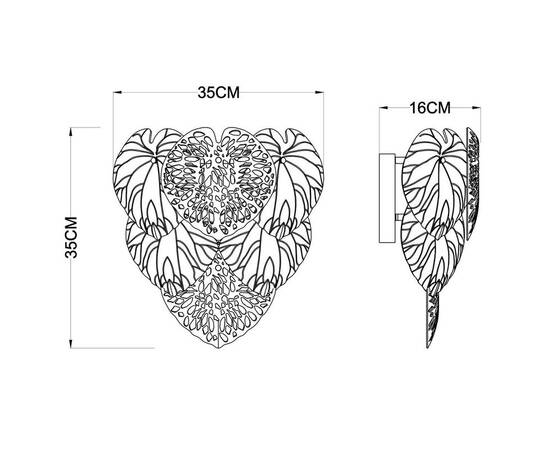 Настенный светильник Arte Lamp Kapri A4078AP-2GO, изображение 2