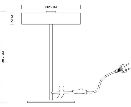 Настольная лампа Arte Lamp Elnath A5038LT-3BK, изображение 2