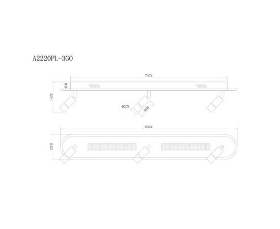 Светодиодный спот Arte Lamp Pisces A2220PL-3GO, изображение 2