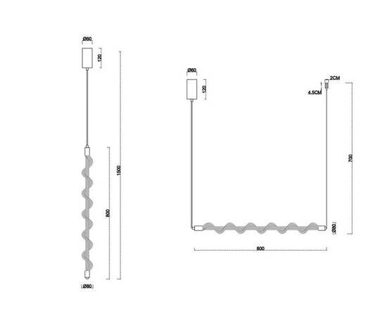 Подвесной светодиодный светильник Divinare Passato 1925/06 SP-10, изображение 2
