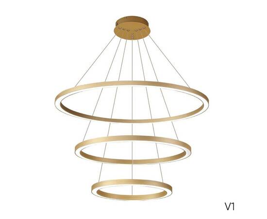 Подвесной светодиодный светильник Crystal Lux Fortuna SP158W Led Gold, изображение 5