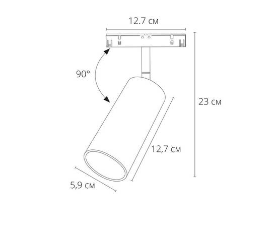 Трековый светодиодный светильник Arte Lamp Linea A4661PL-1SG, изображение 2