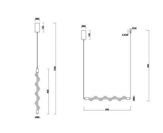 Подвесной светодиодный светильник Divinare Passato 1925/06 SP-8, изображение 2