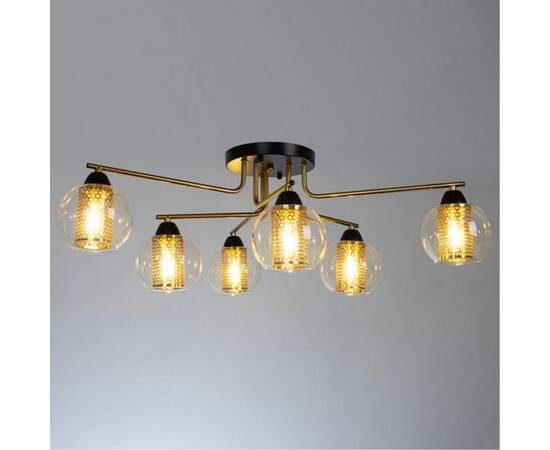 Потолочная люстра Arte Lamp Manchester A7045PL-6BK, изображение 4