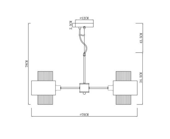 Подвесная люстра Arte Lamp Fantasia A4076LM-5CC, изображение 2