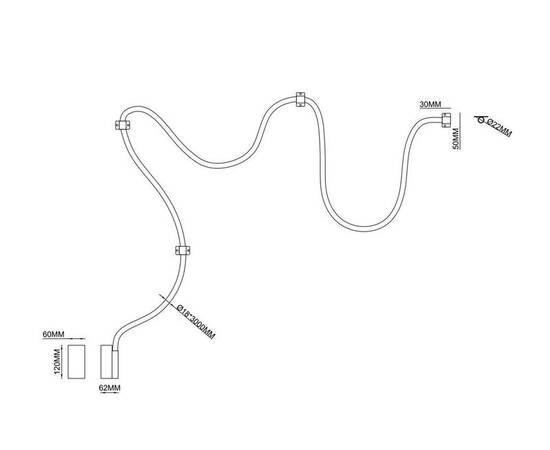 Потолочный светодиодный светильник Arte Lamp Klimt A2850PL-32BK, изображение 2