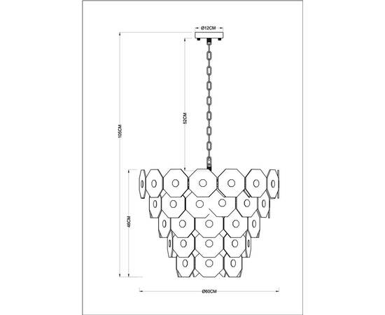 Подвесная люстра Arte Lamp Lambrusco A4069LM-13AB, изображение 2