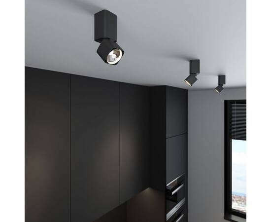 Потолочный светодиодный светильник Elektrostandard Cubus 25043/LED 10W 4000K черный a063682, изображение 3