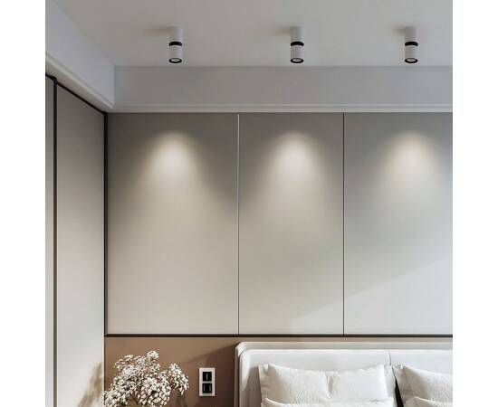 Потолочный светодиодный светильник Elektrostandard Kayo 25048/LED 12W 4000К белый/чёрный a064728, изображение 2