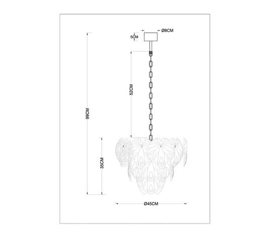 Подвесная люстра Arte Lamp Kapri A4078LM-6GO, изображение 2