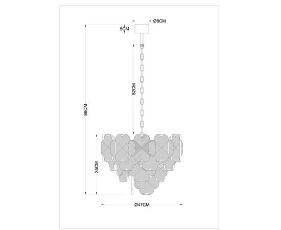 Подвесная люстра Arte Lamp Mallika A4077LM-6GO, изображение 2