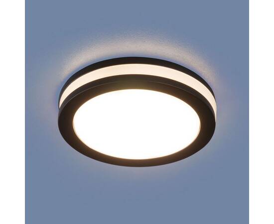 Встраиваемый светодиодный светильник Elektrostandard Aster DSKR80 5W 3300K черный a063989, изображение 2