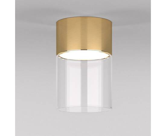 Потолочный светодиодный светильник Elektrostandard Lumen 25047/LED 10W 4000К латунь/прозрачный a064707