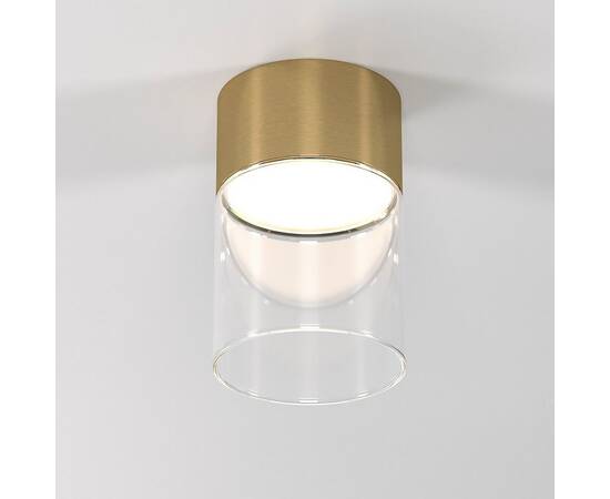 Потолочный светодиодный светильник Elektrostandard Lumen 25047/LED 10W 4000К латунь/прозрачный a064707, изображение 2