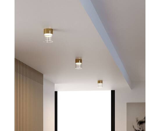 Потолочный светодиодный светильник Elektrostandard Lumen 25047/LED 10W 4000К латунь/прозрачный a064707, изображение 3