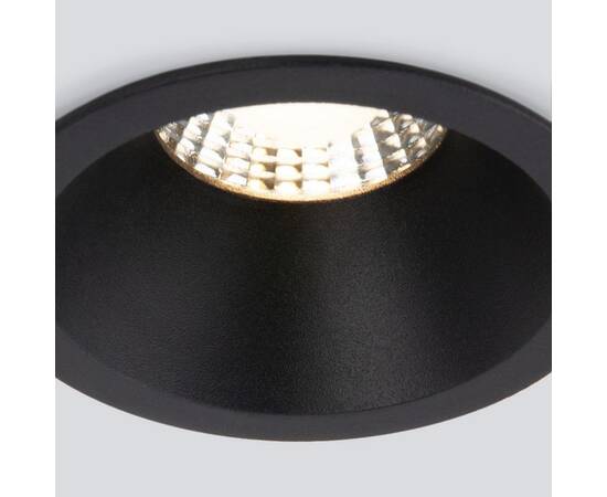 Встраиваемый светодиодный светильник Elektrostandard Lin 15266/LED 7W 3000K BK черный a063926, изображение 2