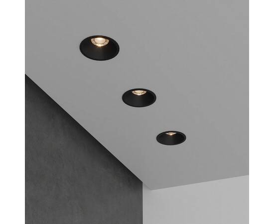 Встраиваемый светодиодный светильник Elektrostandard Lin 15266/LED 7W 3000K BK черный a063926, изображение 3