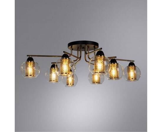 Потолочная люстра Arte Lamp Manchester A7045PL-8BK, изображение 4