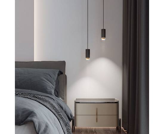 Подвесной светильник Elektrostandard Nubis 50122/1 GU10 черный/золото a064791, изображение 3