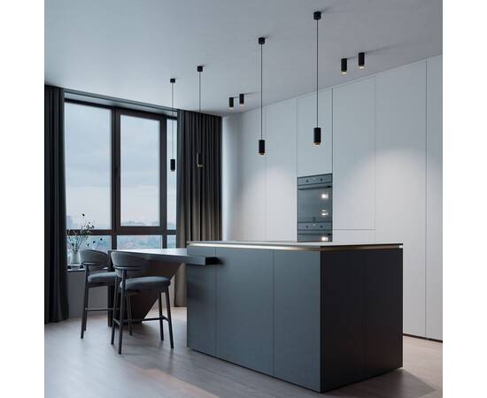 Подвесной светильник Elektrostandard Nubis 50122/1 GU10 черный/золото a064791, изображение 4