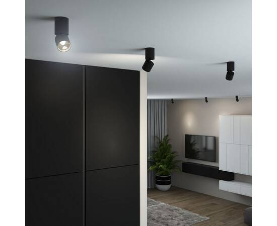 Потолочный светодиодный светильник Elektrostandard Sens 25042/LED 10W 4000K черный a063680, изображение 5