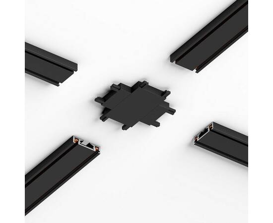 Коннектор для 4-стороннего соединителя накладного шинопровода Elektrostandard Flat Magnetic 85004/00 черный a063739, изображение 7