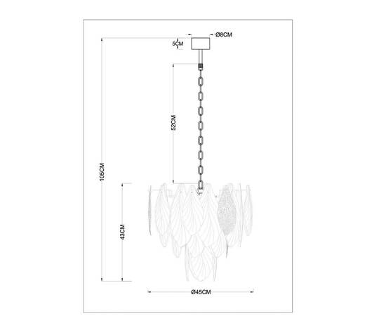 Подвесная люстра Arte Lamp Felicita A4080LM-6GO, изображение 2