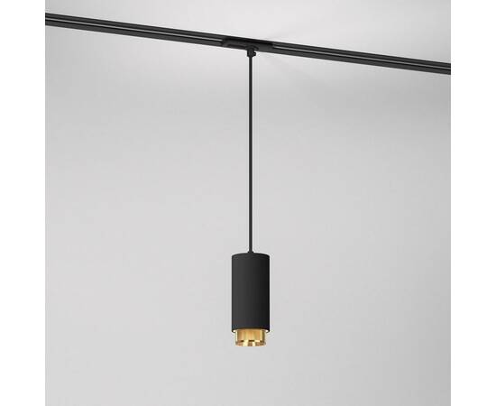 Подвесной трековый светильник Elektrostandard Nubis GU10 85021/01 черный/золото a064794