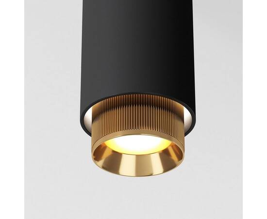 Подвесной трековый светильник Elektrostandard Nubis GU10 85021/01 черный/золото a064794, изображение 2