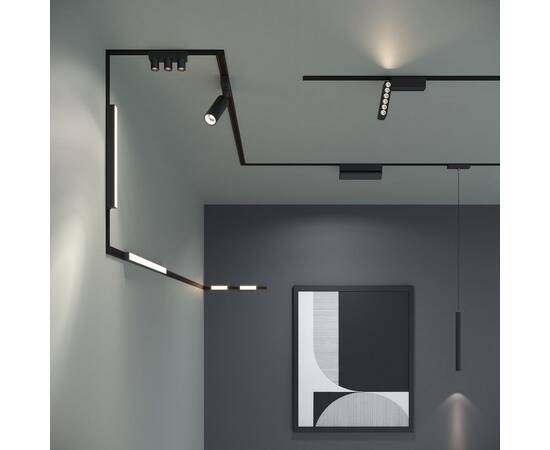 Подвесной трековый светодиодный светильник Elektrostandard Flat Magnetic Alliet 85097/01 черный a063714, изображение 4