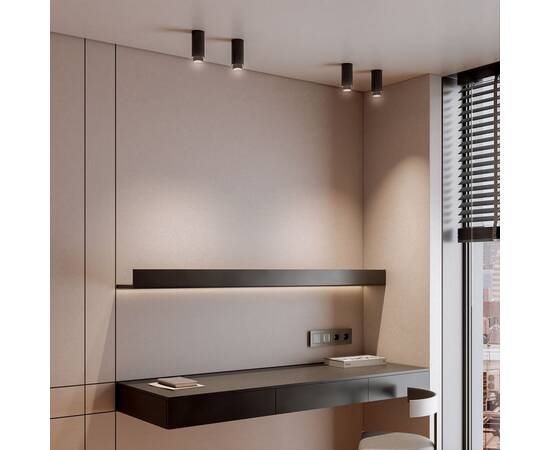 Потолочный светильник Elektrostandard Nubis 25012/01 GU10 черный a064787, изображение 3