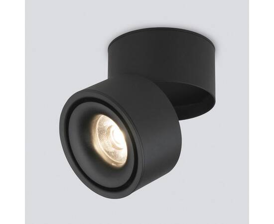 Накладной светодиодный светильник Elektrostandard Klips DLR031 15W 3000K черный матовый a063937