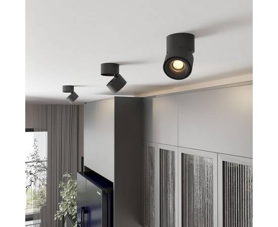 Накладной светодиодный светильник Elektrostandard Klips DLR031 15W 3000K черный матовый a063937, изображение 3