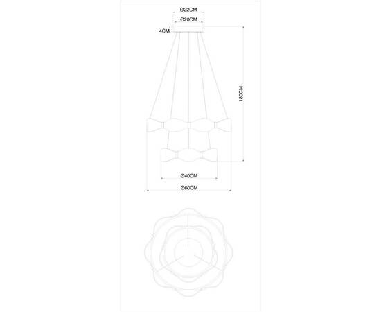 Подвесной светодиодный светильник Arte Lamp Grace A1868SP-2PB, изображение 2