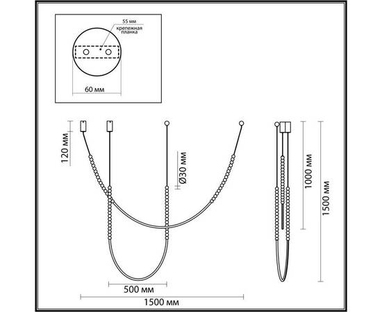 Потолочный светильник Odeon Light MONELLA 6639/24CL, изображение 2