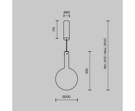 Подвесной светодиодный светильник Maytoni Nebula MOD182PL-L4CG3K, изображение 3