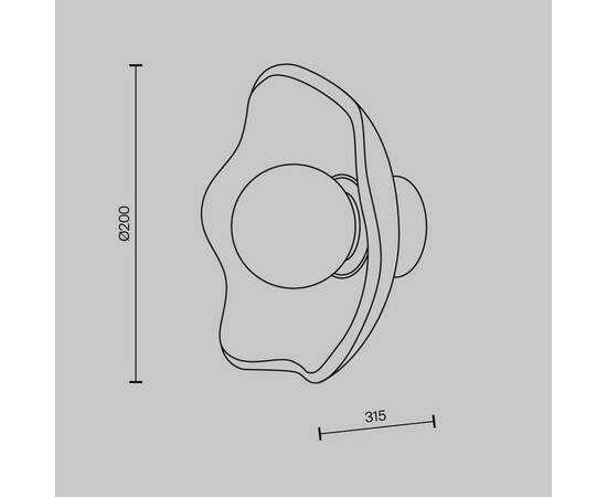 Бра Maytoni Miracle MOD207WL-01BS, изображение 2
