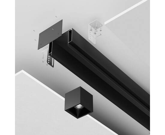 Профиль ниши скрытого монтажа для ГКЛ потолка Maytoni Technical ALM-11681-PL-B-2M, изображение 4