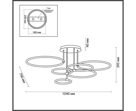 Потолочная люстра Lumion URSULA 6506/99CL, изображение 2