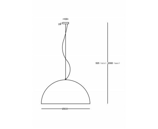 Подвесной светильник Maytoni Modern MOD169PL-05GB1, изображение 3