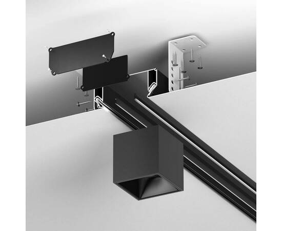 Профиль ниши скрытого монтажа в натяжной потолок Maytoni Technical ALM-9940-SC-B-2M, изображение 4