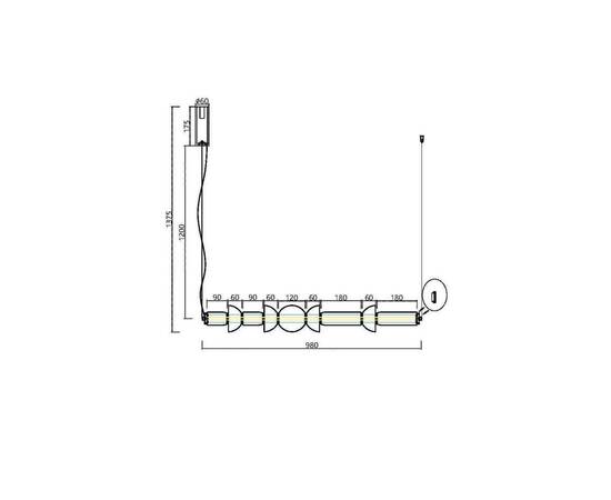 Подвесной светодиодный светильник Maytoni Cosmo MOD210PL-L39B3K, изображение 2