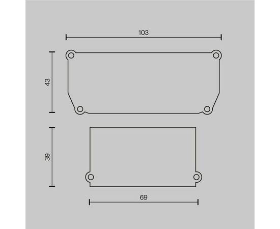 Заглушка Maytoni Technical (4 шт) ALM012EC-SC-B, изображение 2